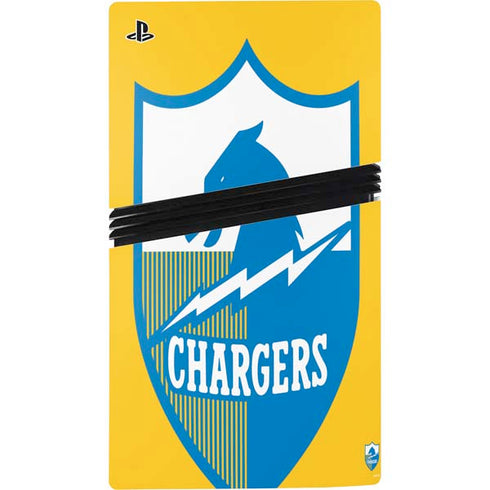 NFL Los Angeles Chargers Retro Logo PS5 Pro Console Skin